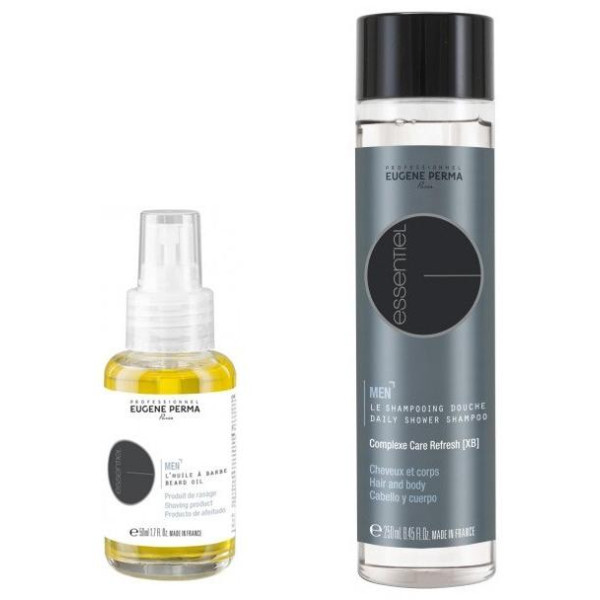 Pack Huile de rasage Essentiel 50 ML + Shampooing Douche Essentiel Corps & Cheveux 250 ML Pack Huile de rasage Essentiel 50 ML + Shampooing Douche Essentiel Corps & Cheveux 250 ML