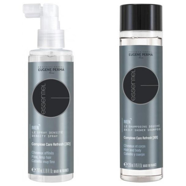 Pack Spray Densité Essentiel Homme Cheveux Affinés 200 ML + Shampooing Douche Essentiel Corps & Cheveux 250 ML Pack Spray Densité Essentiel Homme Cheveux Affinés 200 ML + Shampooing Douche Essentiel Corps & Cheveux 250 ML