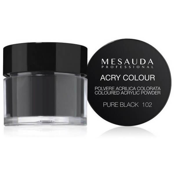 Gekleurde poederpolymeer Puur Zwart ACRY-COLOUR 102 5g