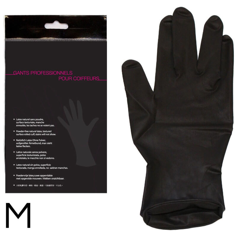 AUTO Handschoenen Set Zwart Latex 1 paar M