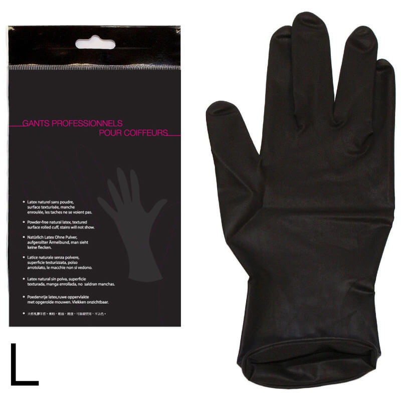 Sachet 2 Gloves Black Small Size 6/7