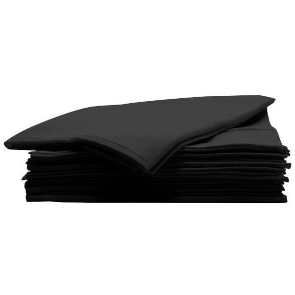 Pack of 50 Super Resistant Black Disposable Napkins