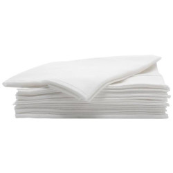 Paquet de 50 servilletas desechables negras extra resistentes.