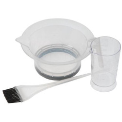 Set Kleurstof Bol + Kwast + Maatbeker Blauw
