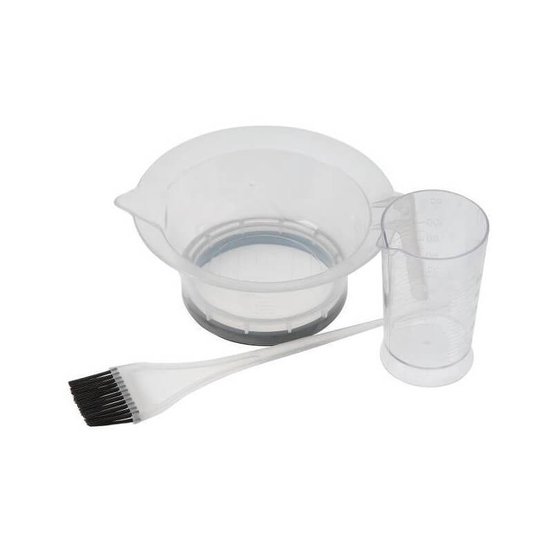 Set Kleurstof Bol + Kwast + Maatbeker Blauw