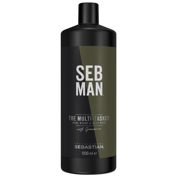 Gel nettoyant corps, cheveux et barbe The Multi-Tasker Sebman 1000ML