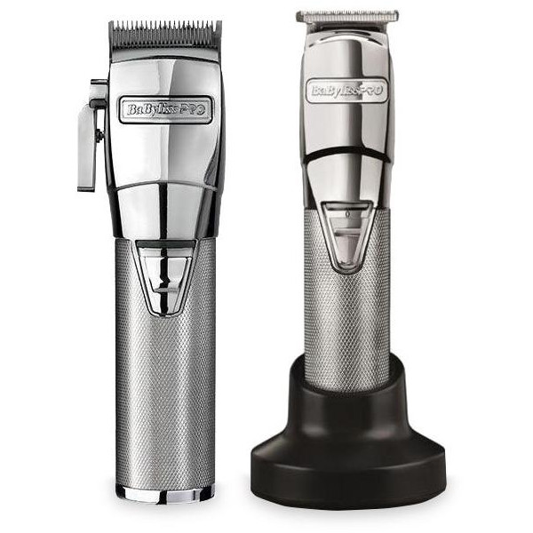 Pack Tondeuse de coupe Chrome FX FX8700E Babyliss PRO + Tondeuse de finition métale Babyliss Pro FX7880E Pack Tondeuse de coupe Chrome FX FX8700E Babyliss PRO + Tondeuse de finition métale Babyliss Pro FX7880E
