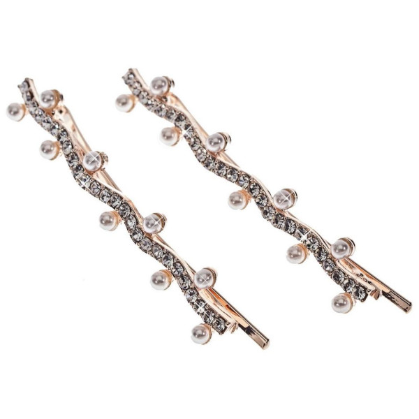 Pince guiche cristal argent Pince guiche cristal argent