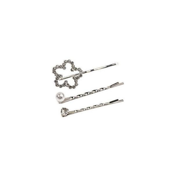 Cartes de 3 pinces guiches argent fleur Cartes de 3 pinces guiches argent fleur
