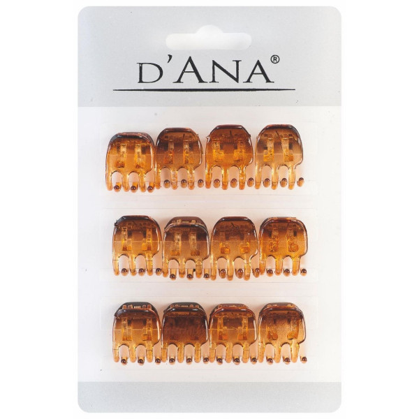 Stella Green mini brown clips /12 Stella Green mini brown clips /12