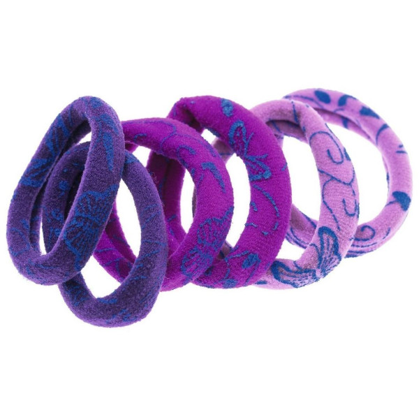 Carta di 6 Elastici Viola Stella Verde Carta di 6 Elastici Viola Stella Verde