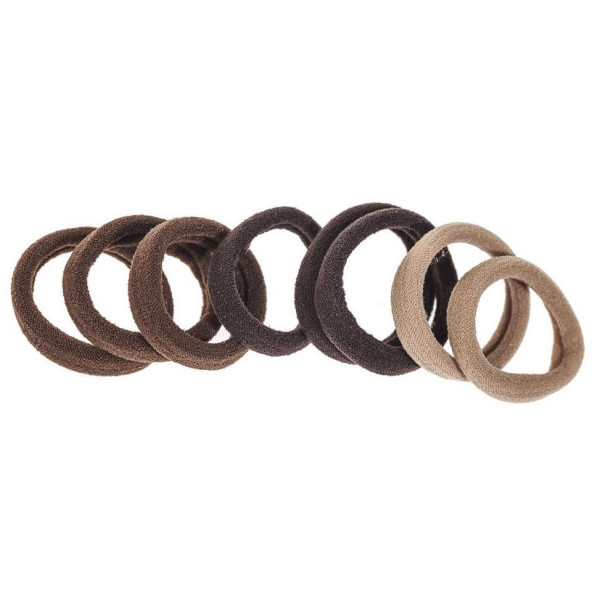 Carta di 8 elastici marroni beige Stella Verde Carta di 8 elastici marroni beige Stella Verde