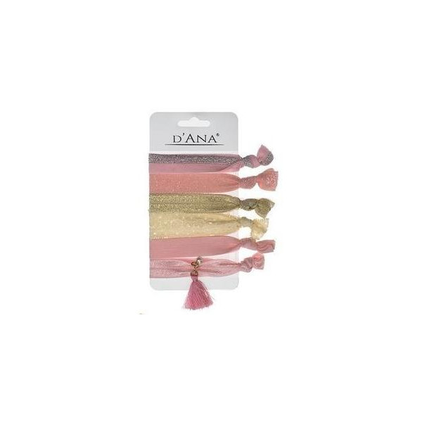 Scheda di 6 elastici rosa Stella Green Scheda di 6 elastici rosa Stella Green