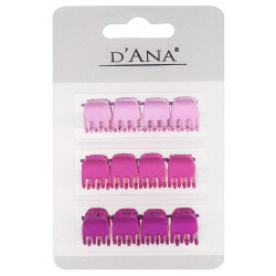 Kaarten met 12 mini roze knijpers