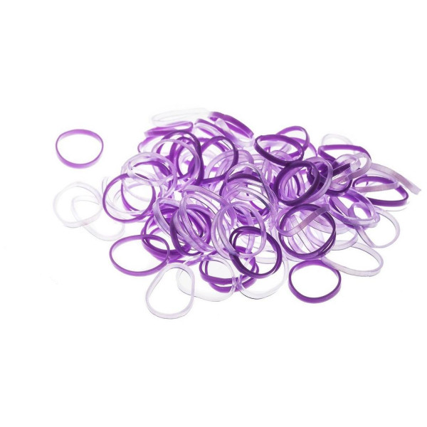 Bag of 100 Purple Elastics...