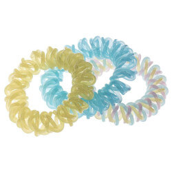 Card of 3 Stella Green Blue-Yellow springs