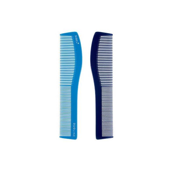Peigne Duoline Acétate Bleu 19 cm