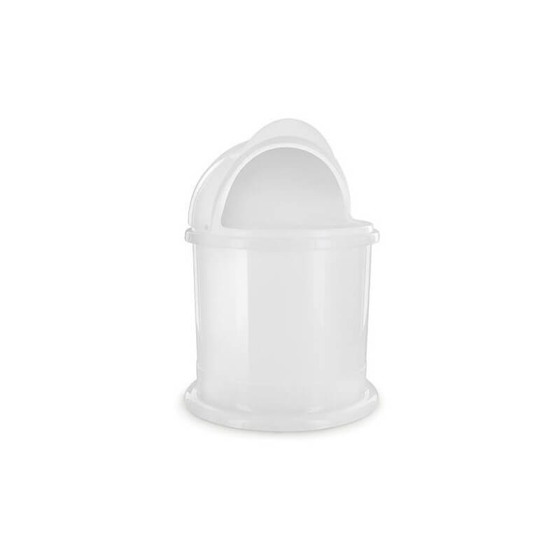 Poubelle Plastique PP Blanche 1.5L D14*20cm - PBI