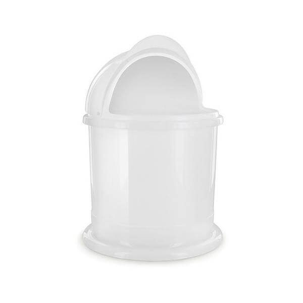 Poubelle Plastique PP Blanche 1.5L D14*20cm - PBI