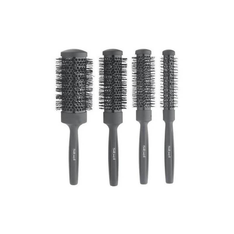 Set van 4 zwarte thermische borstels