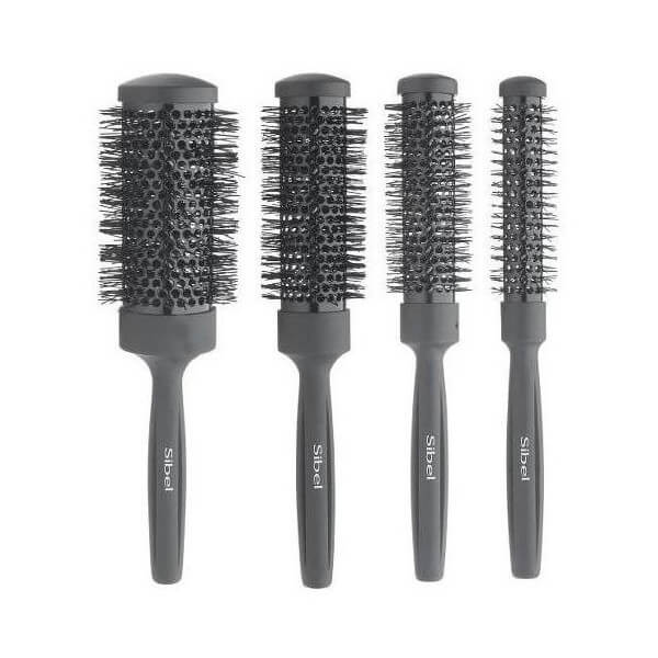 Set van 4 zwarte thermische borstels