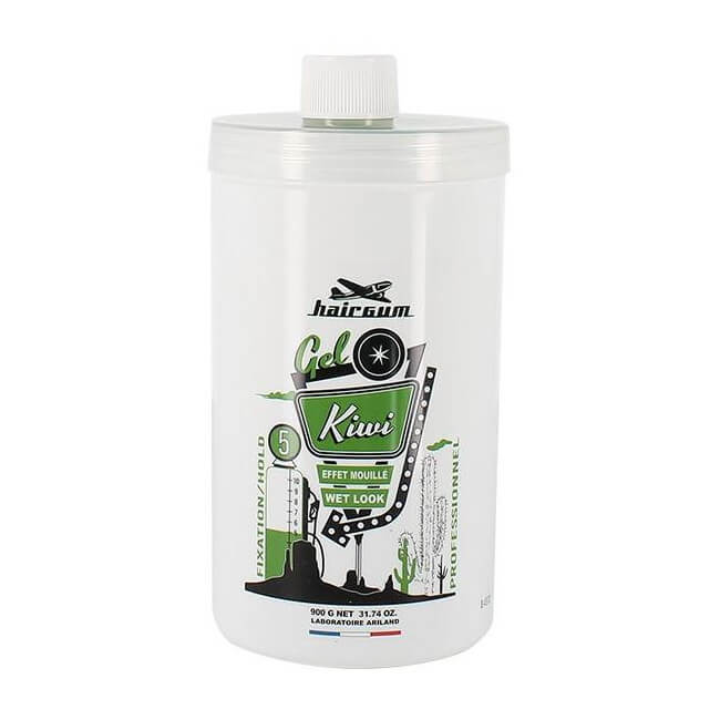 Gel fixant Kiwi effet mouillé Hairgum 900 Grs