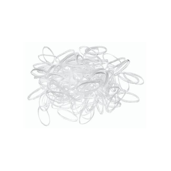 Clear elastics 20mm 500 pieces Sibel