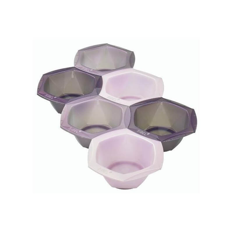 Set of 6 coloring bowls Sibel