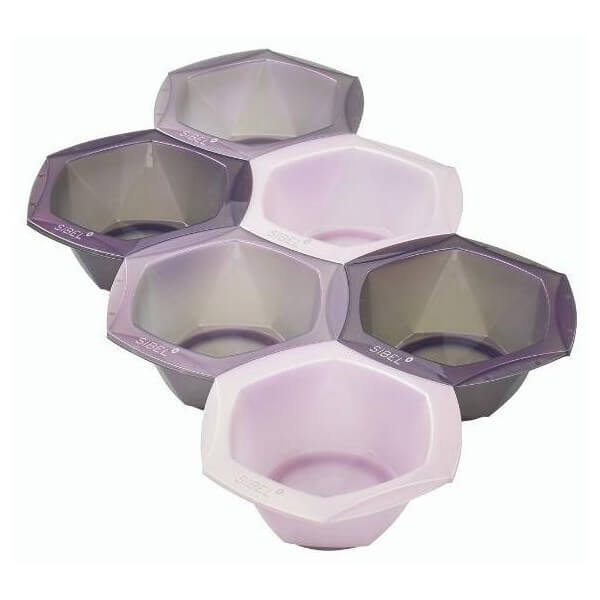 Set of 6 coloring bowls Sibel