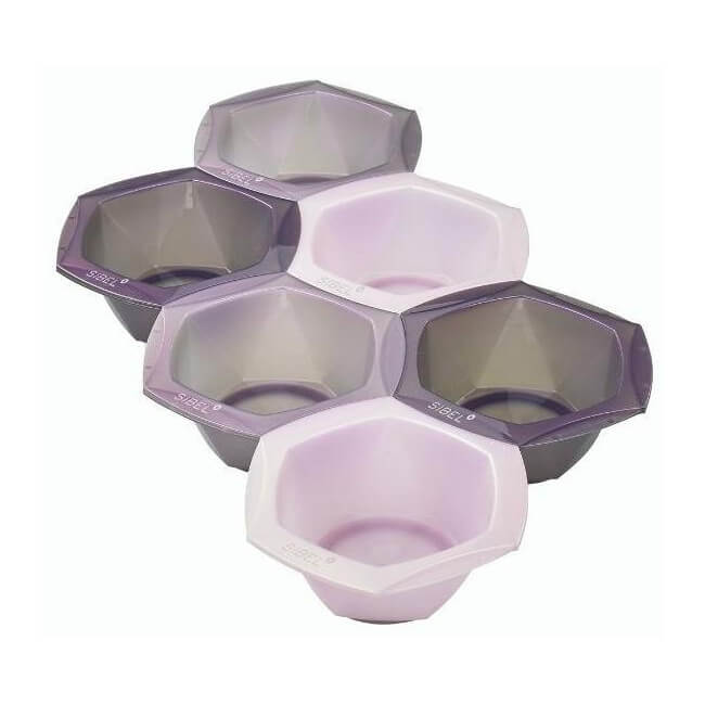 Set of 6 coloring bowls Sibel