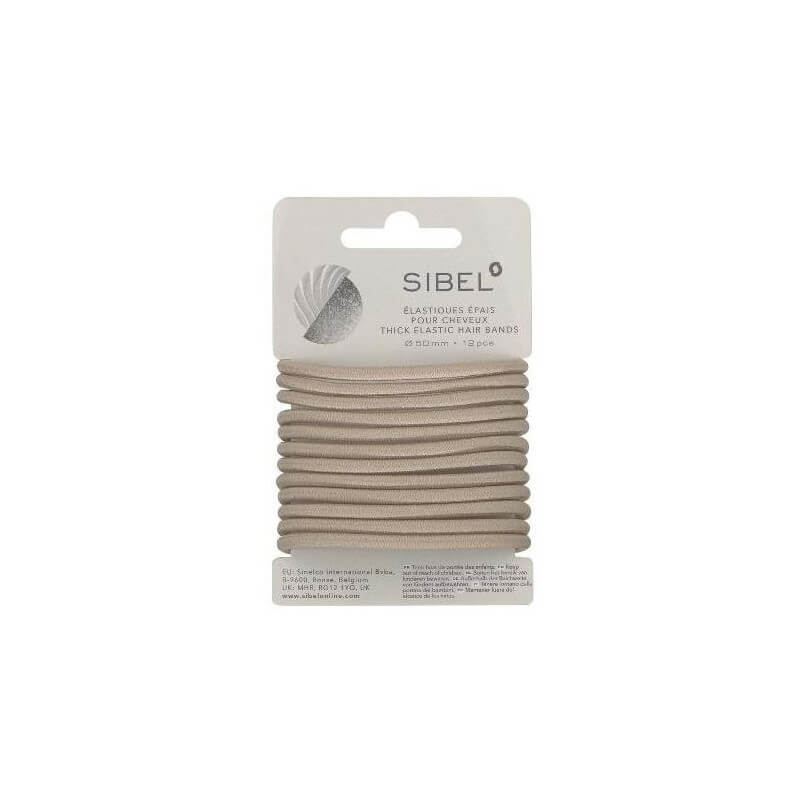 Elásticos grossos loiros 12 peças Sibel