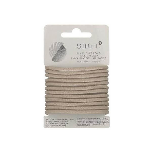 Dikke Blonde Elastieken 12 stuks Sibel Dikke Blonde Elastieken 12 stuks Sibel