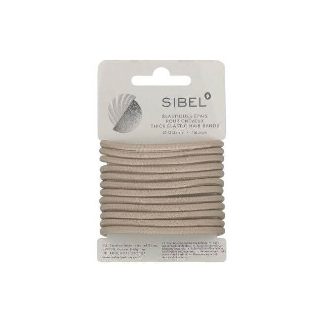 Élastiques épais Blonds 12 pièces Sibel