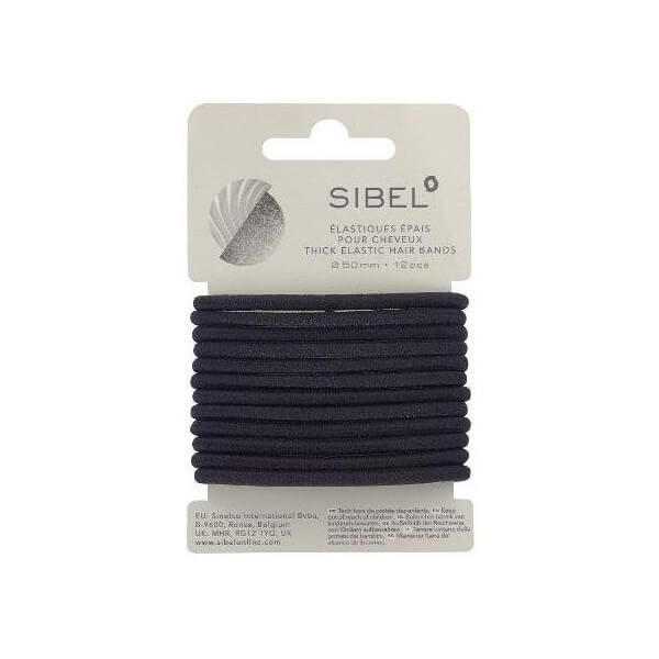 Élastieken, zwart, 12 stuks Sibel Élastieken, zwart, 12 stuks Sibel