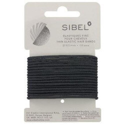 Élastiques fins Noirs 16 pièces Sibel