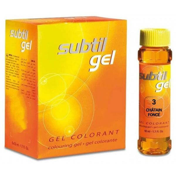 Gel sutil N°3 de castaño oscuro 50 ML