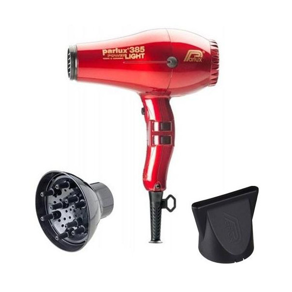Pack Haartrockner Parlux 385I Rot + Diffusor Pack Haartrockner Parlux 385I Rot + Diffusor