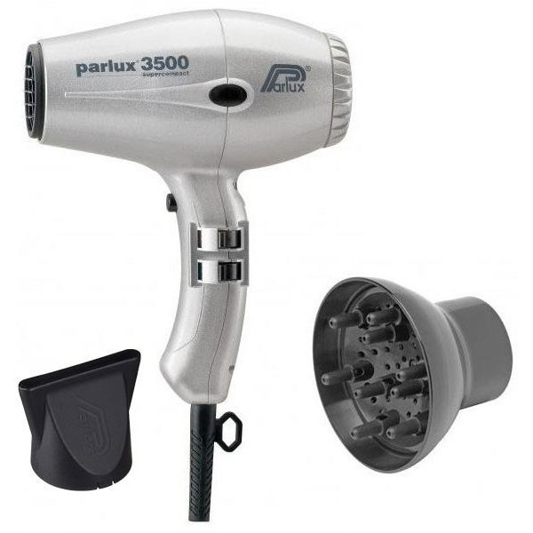 Pack Séchoir Parlux 3500 Compact Argent + diffuseur Pack Séchoir Parlux 3500 Compact Argent + diffuseur
