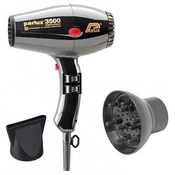 Parlux 3500 Compact Ionic Dryer Pack Schwarz + Diffusor Parlux 3500 Compact Ionic Dryer Pack Schwarz + Diffusor