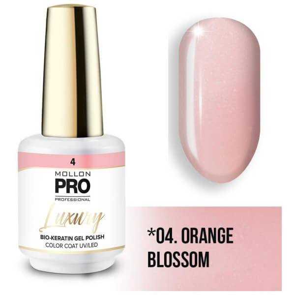 Vernis semi-permanent LUXURY Nr. 4 Orangenblüte Mollon Pro - 8ML