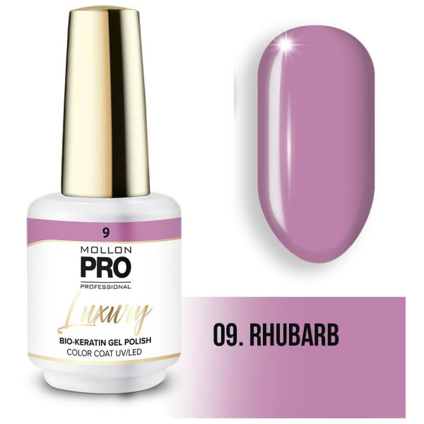 Luxury semi-permanent nail polish N°9 Rhubarb Mollon Pro - 8ML
