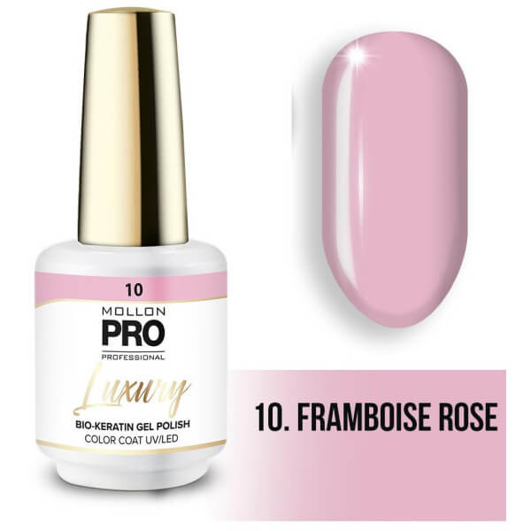 Vernis semi-permanent LUXURY N°10 Roze framboos Mollon Pro - 8ML Vernis semi-permanent LUXURY N°10 Roze framboos Mollon Pro - 8ML