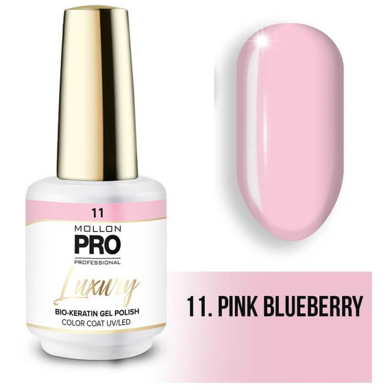 Vernis semi-permanent LUXURY N°11 Myrtille rose Mollon Pro - 8ML