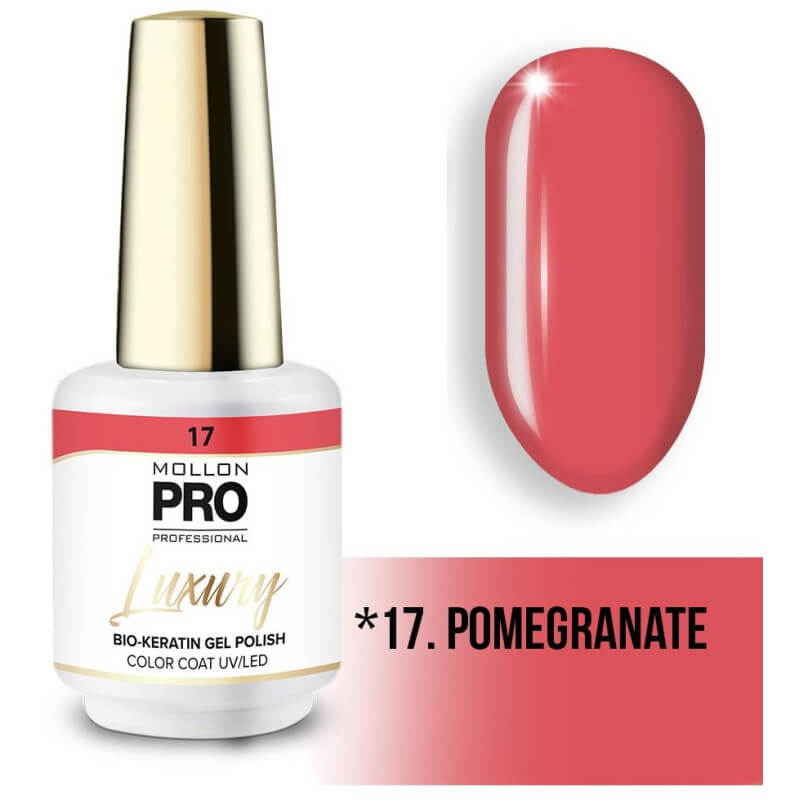 Esmalte semipermanente LUXURY N°17 Granada Roja Mollon Pro - 8ML