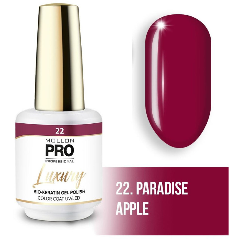 Luxury semi-permanent nail polish N°22 Paradise Apple Mollon Pro - 8ML