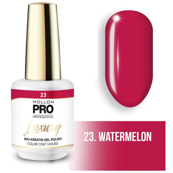 Luxury semi-permanent nail polish N°23 Watermelon Mollon Pro - 8ML