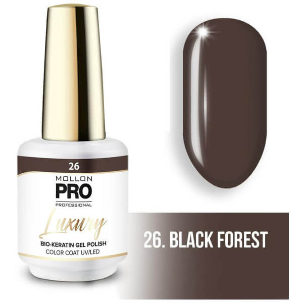 Esmalte semipermanente LUXURY N°26 Forêt Noire Mollon Pro - 8ML