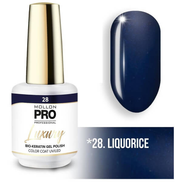 Vernis semi-permanent LUXURY N°28 Réglisse Mollon Pro - 8ML