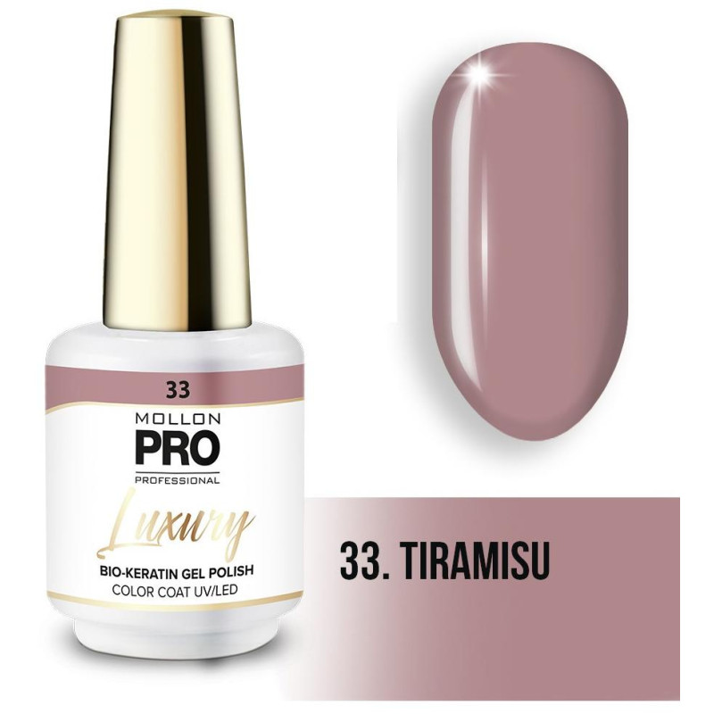 Luxury semi-permanent nail polish N°33 Tiramisu Mollon Pro - 8ML