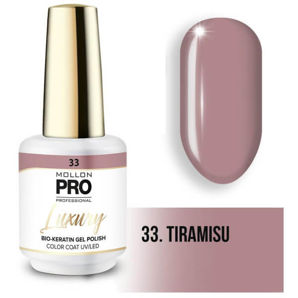 Vernis semi-permanent LUXURY nr. 33 Tiramisu Mollon Pro - 8ML Vernis semi-permanent LUXURY nr. 33 Tiramisu Mollon Pro - 8ML